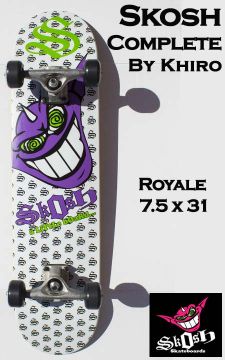 SKOSH COMPLETE BY KHIRO - Royale 7.5 x 31 (complete skateboard)