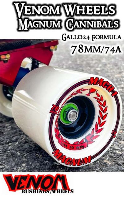 VENOM WHEELS - MAGNUM CANNIBALS 78MM - 74A GALLO24 FORMULA (four wheels)